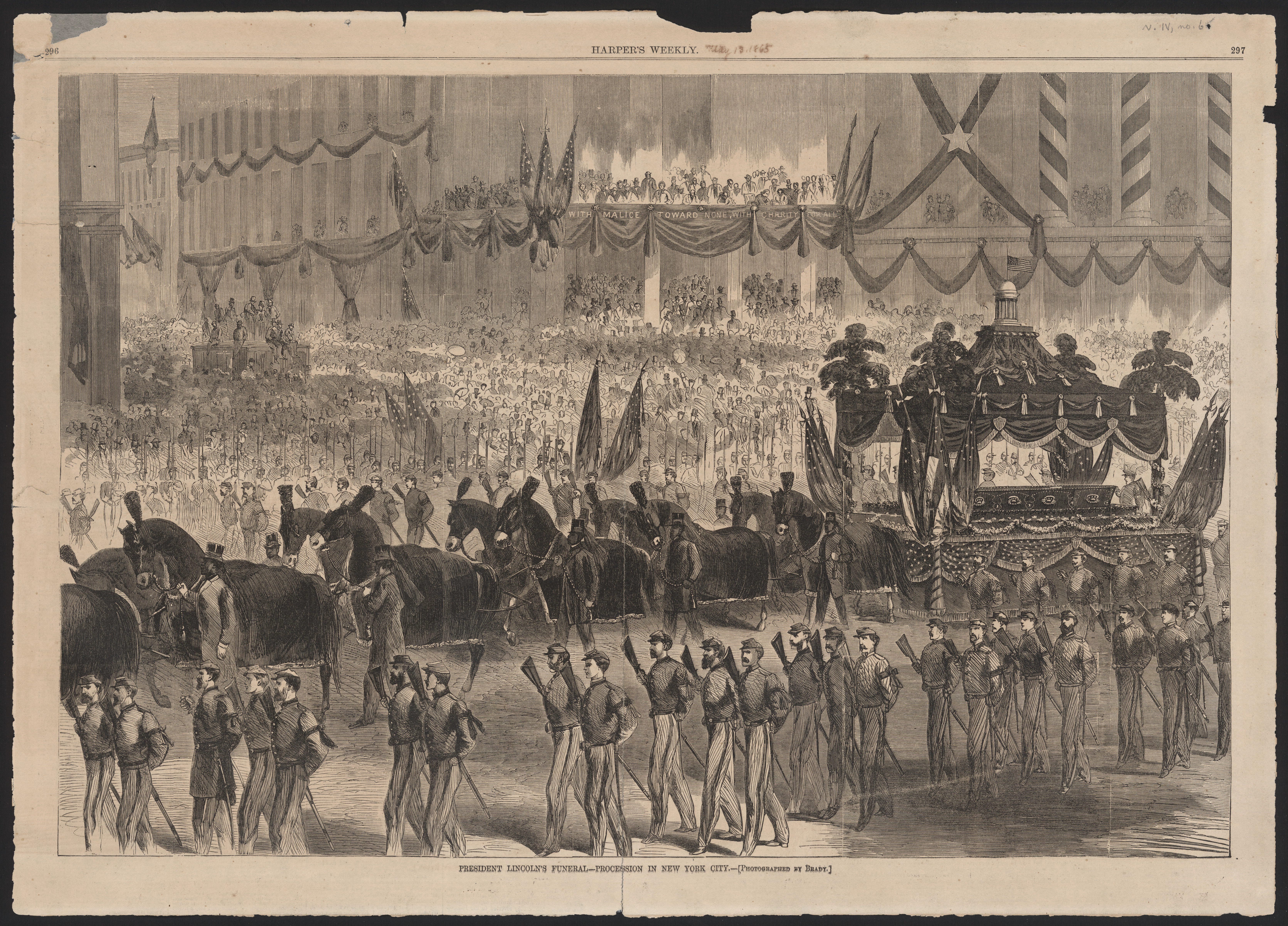 President Lincoln's funeral. [Harper's Weekly illustration